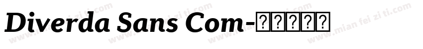 Diverda Sans Com字体转换